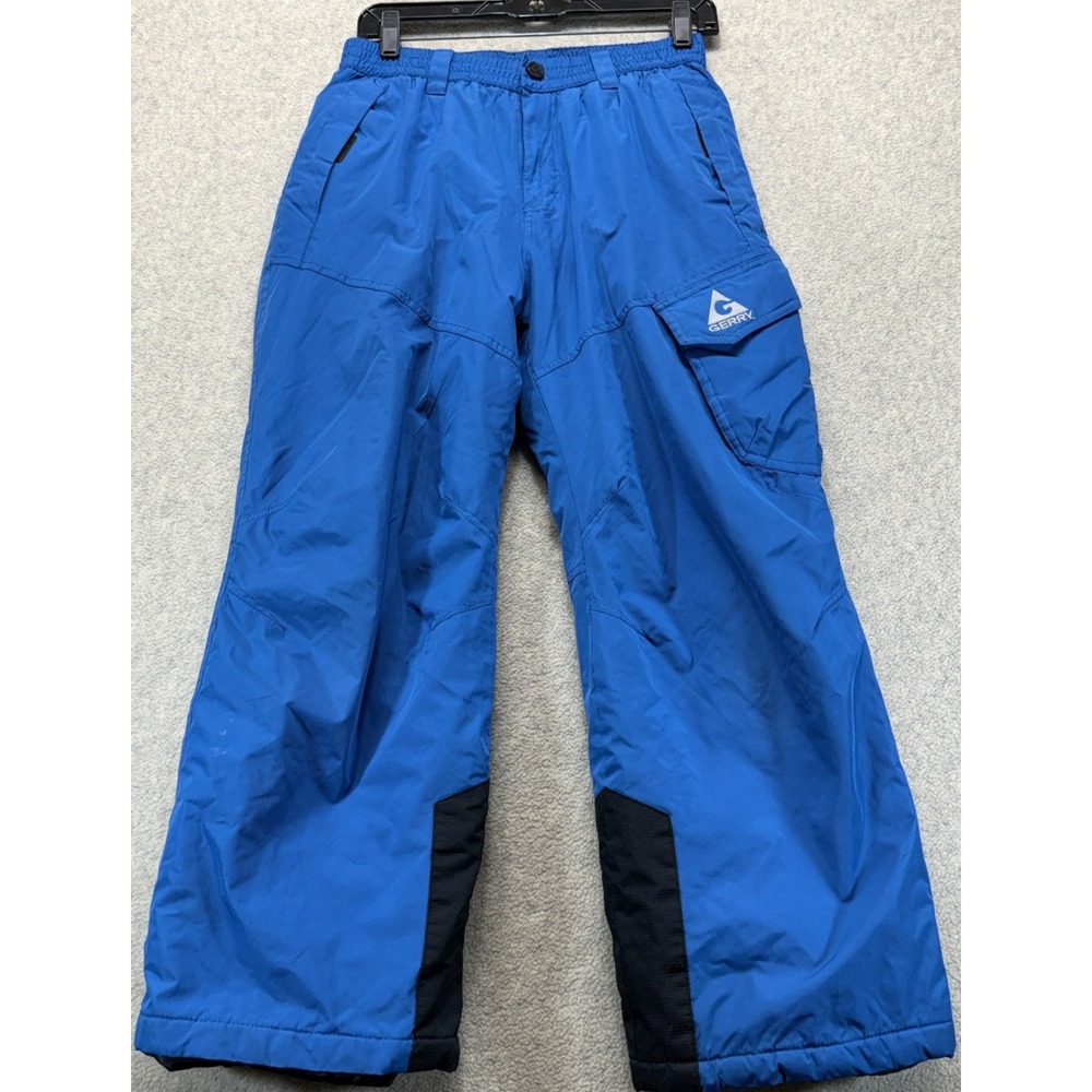 Gerry Kids Youth Snow Pants Bright Blue Ski Insulated Water-Resistant XL 14/16